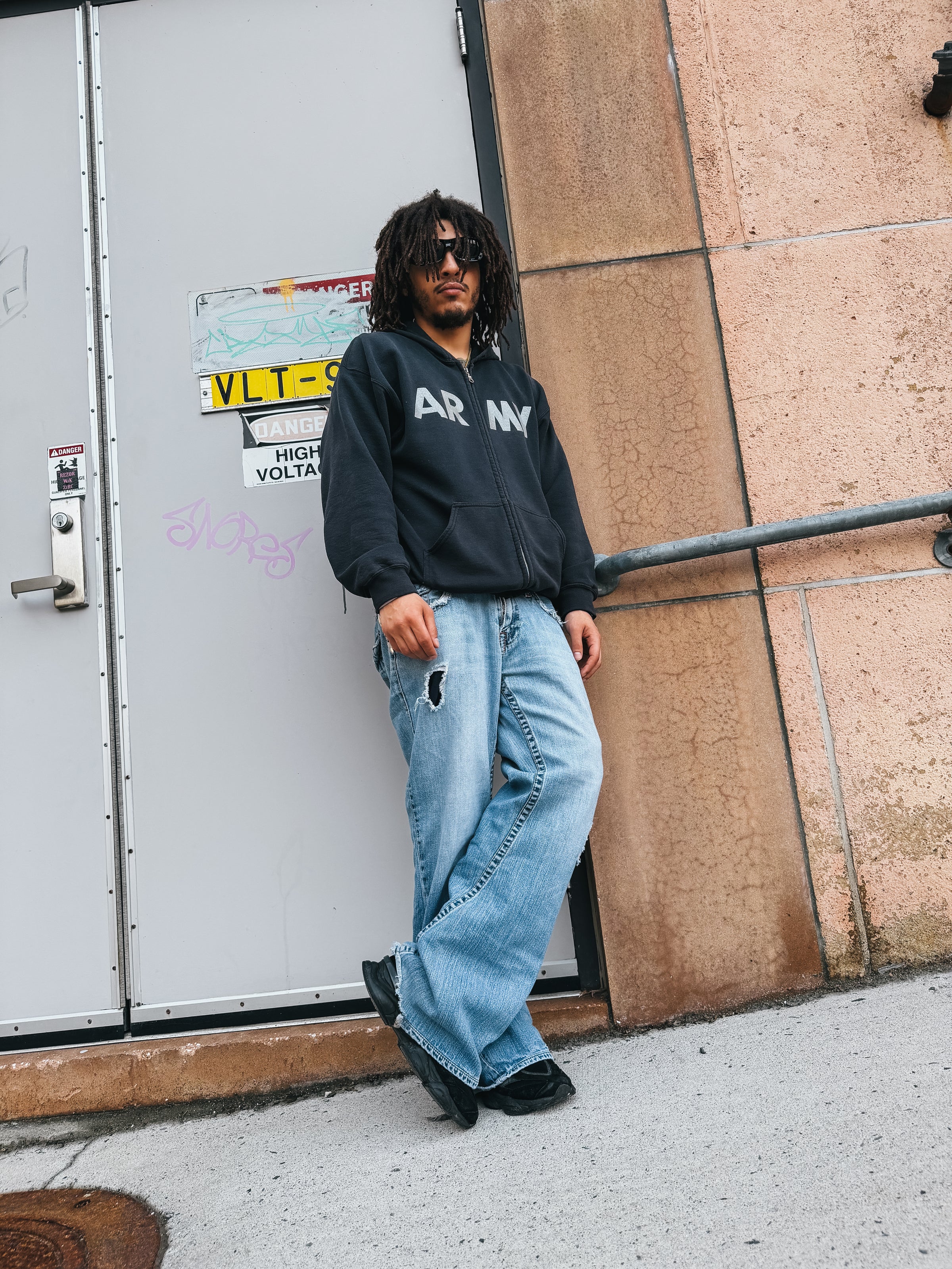 Army Zip-Up On Gildan